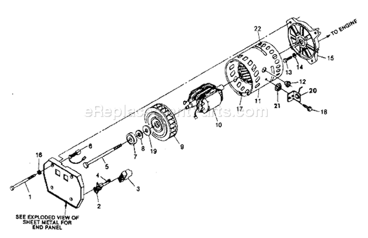 Page A Diagram and Parts List for 9114-1  Briggs and Stratton Generator